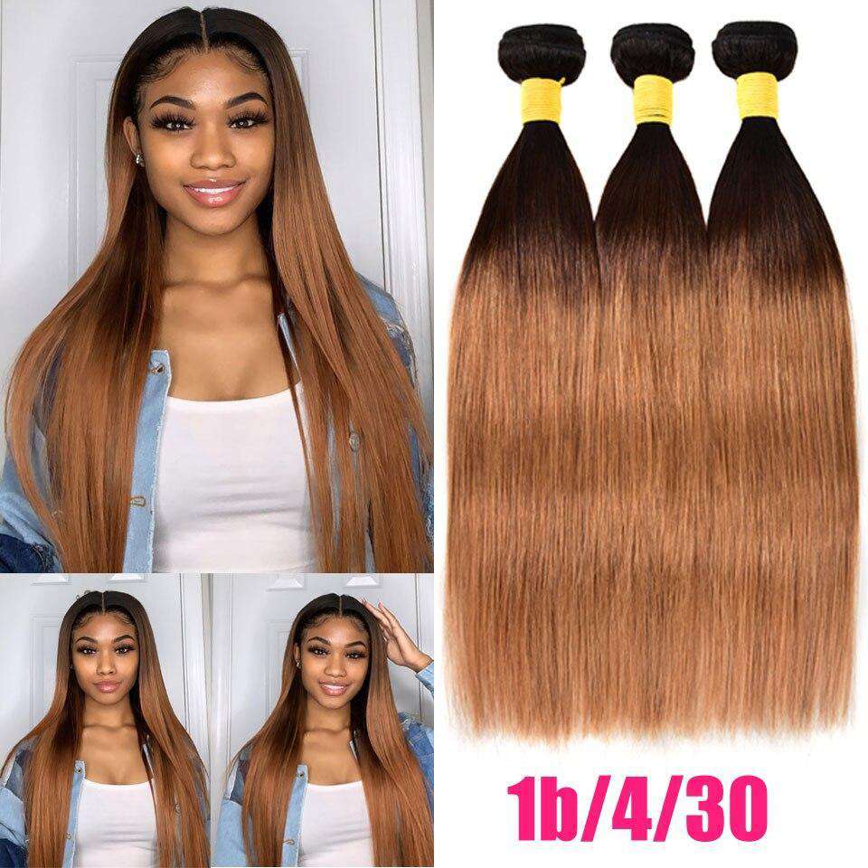 Ombre Honey Blonde Brazilian Hair Bundles Deal