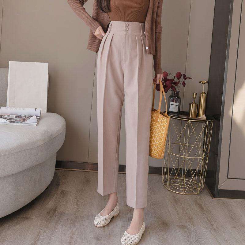 REALEFT Elegant Office Lady Pants