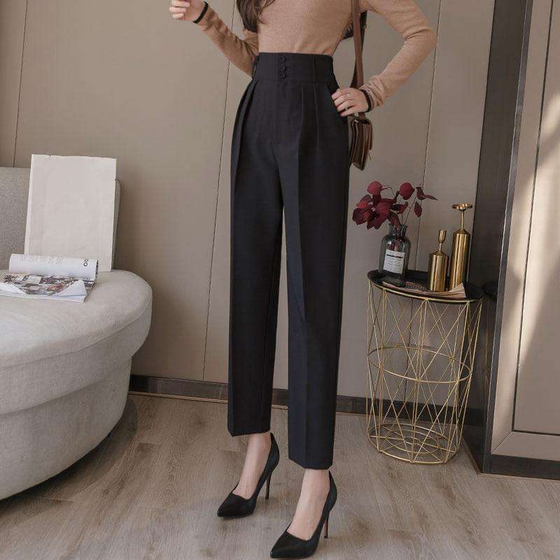 REALEFT Elegant Office Lady Pants