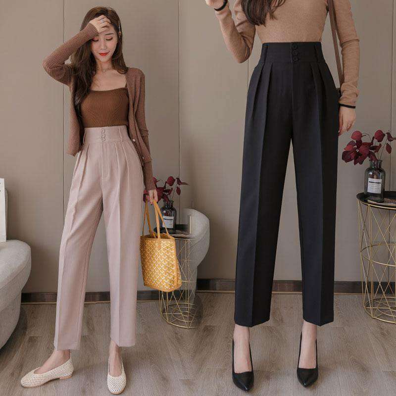 REALEFT Elegant Office Lady Pants