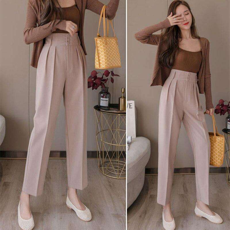 REALEFT Elegant Office Lady Pants