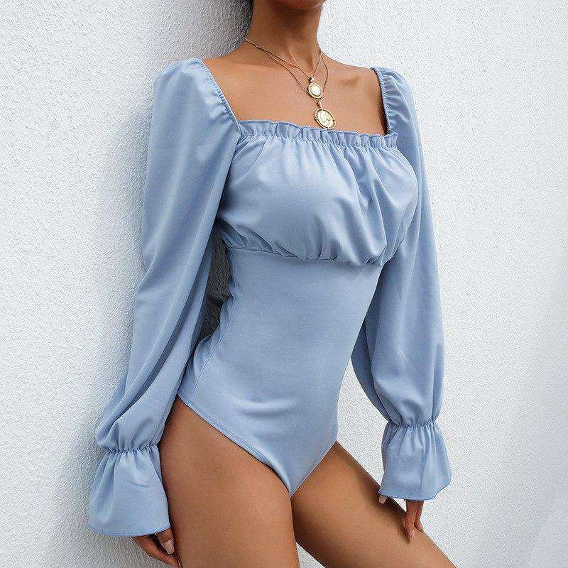 Verband Overalls Blau Langarm Bodystyle