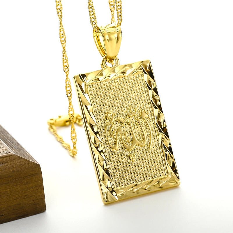Africa Congo Algeria Map Pendant Necklace For Women Men Gold Color Copper Chain Necklaces Hiphop Style