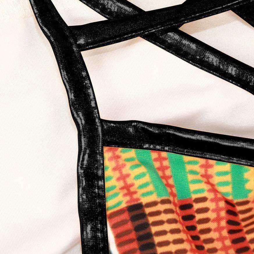 African Backless Bikini