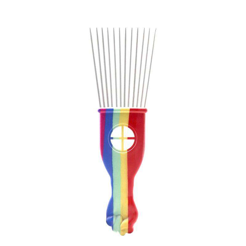 Barber Double Sided Magic Twist Hair Brush Sponge Afro Coil Hair Pick Comb Wave Dread Sponge Brushes For Hairdressing Styling