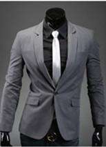 Classic one button multi color casual men's suit