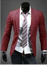 Classic one button multi color casual men's suit