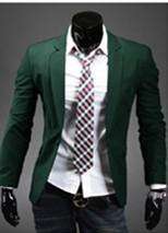Classic one button multi color casual men's suit