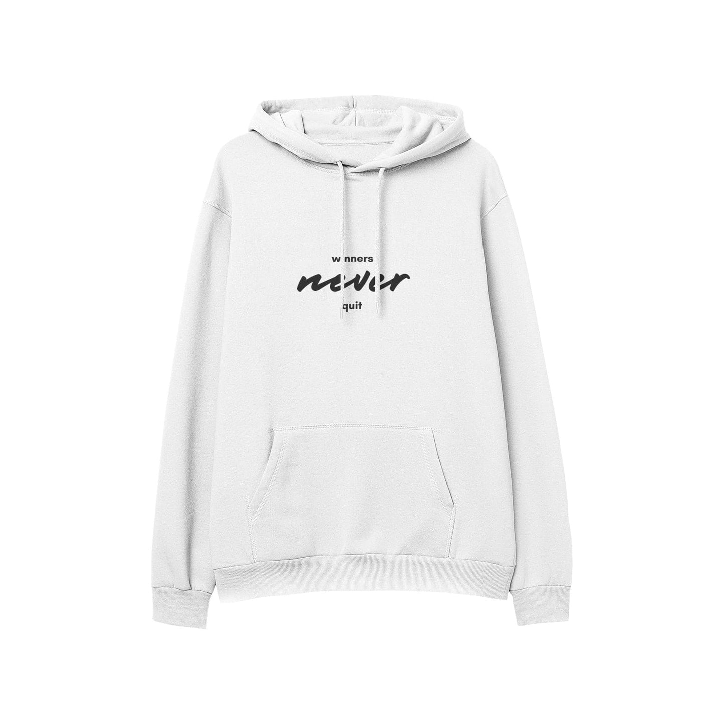 Winners never quit Men's Soft Cotton Hoodies - HCWP
