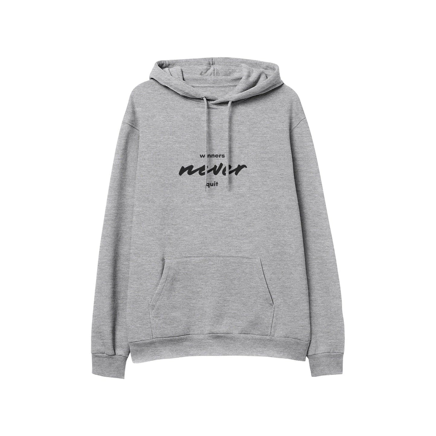 Winners never quit Men's Soft Cotton Hoodies - HCWP