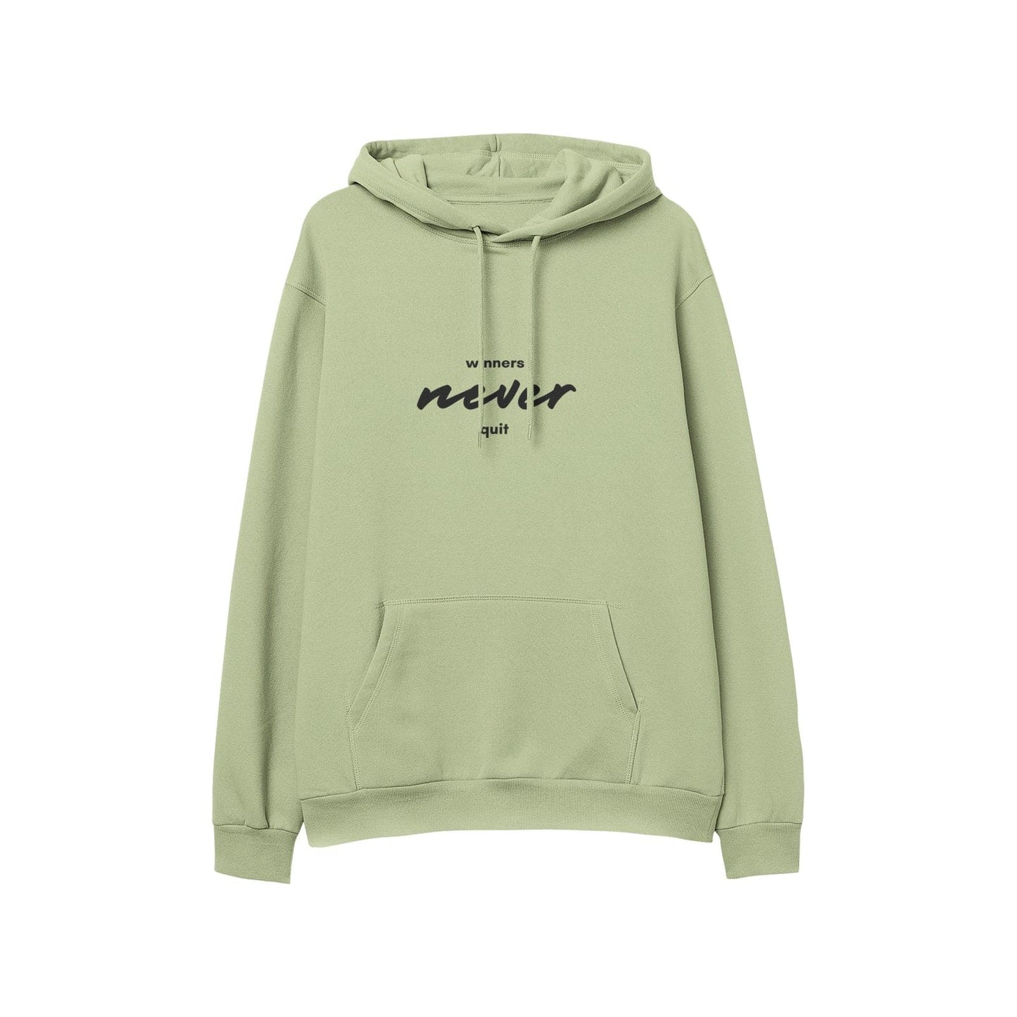 Winners never quit Men's Soft Cotton Hoodies - HCWP