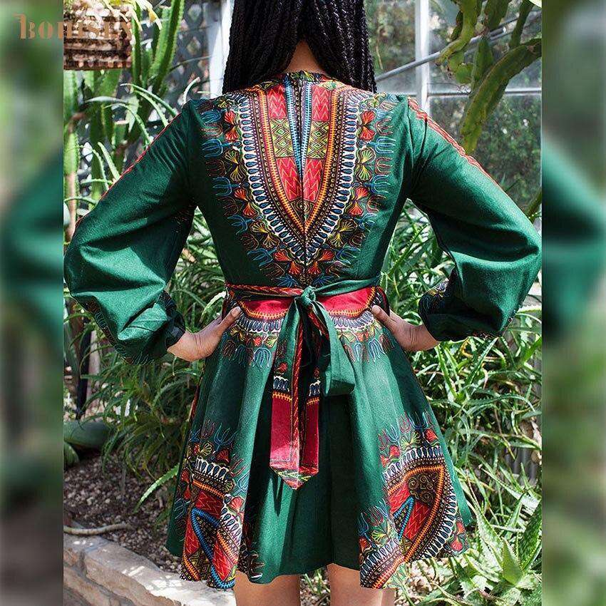Dashiki Midi Formal Dress
