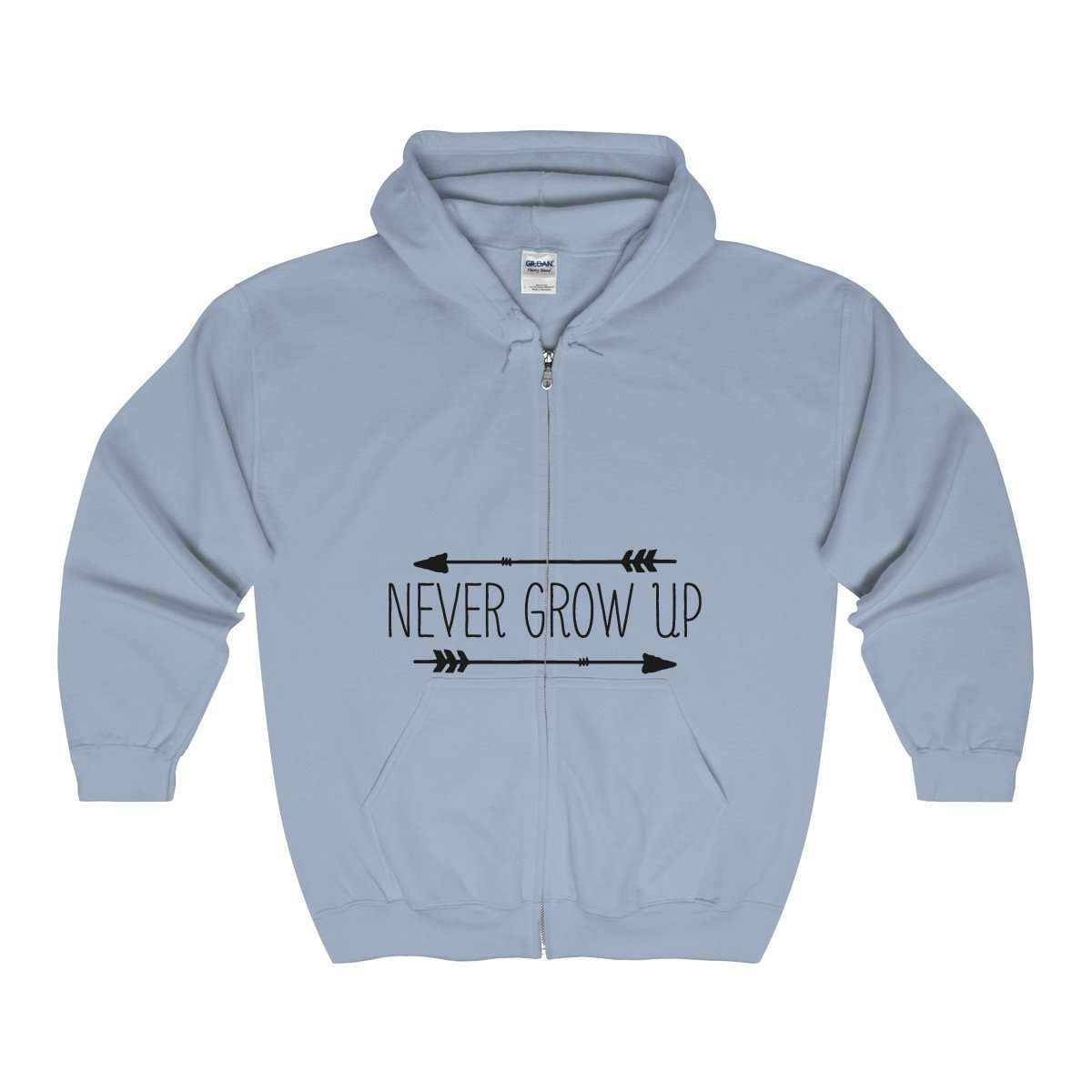Unisex Full Zip Hooded Sweatshirt