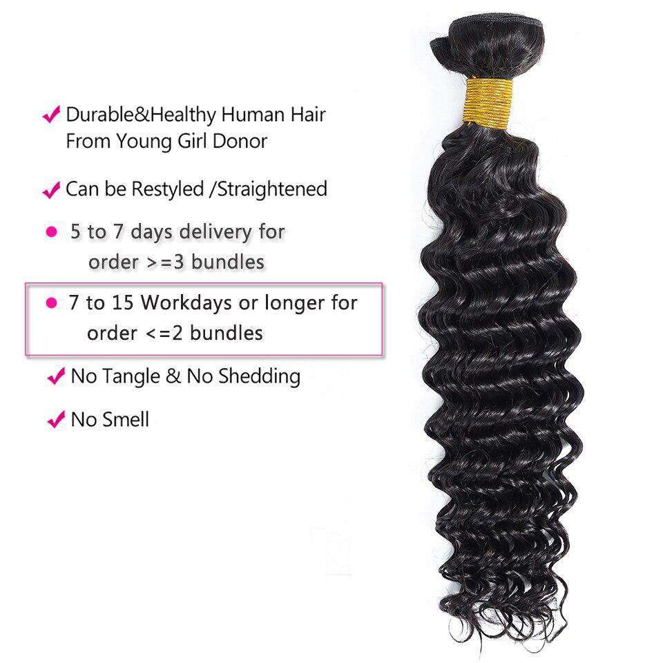 Fashow Brasilianische Tiefe Welle Haar 1/3/4 Bundles Weave 30 32 34 36 Zoll