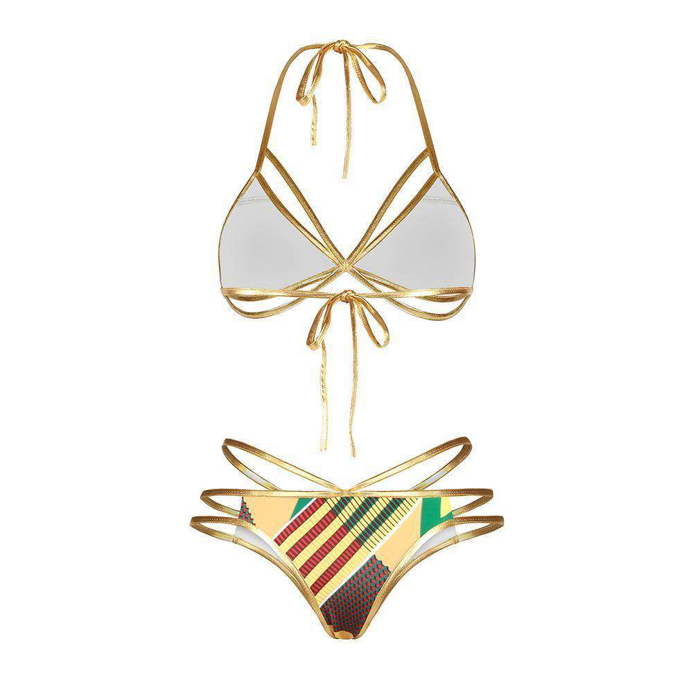 High Waisted Bikini African Mama