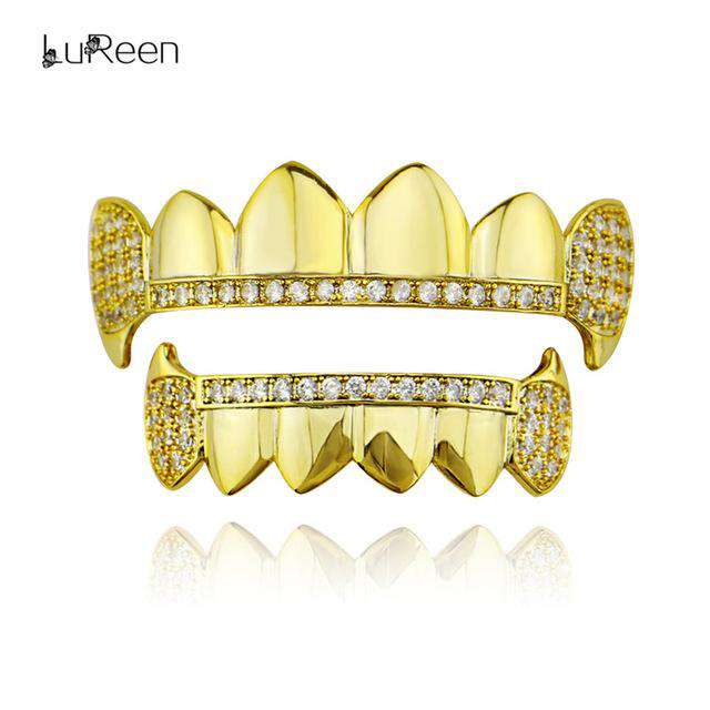 Hiphop Gold Iced Grills