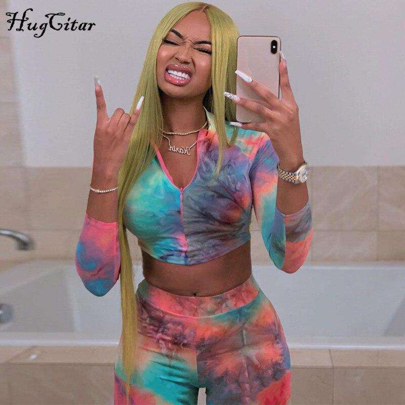 tie dye long sleeve - leggings 2 two pieces