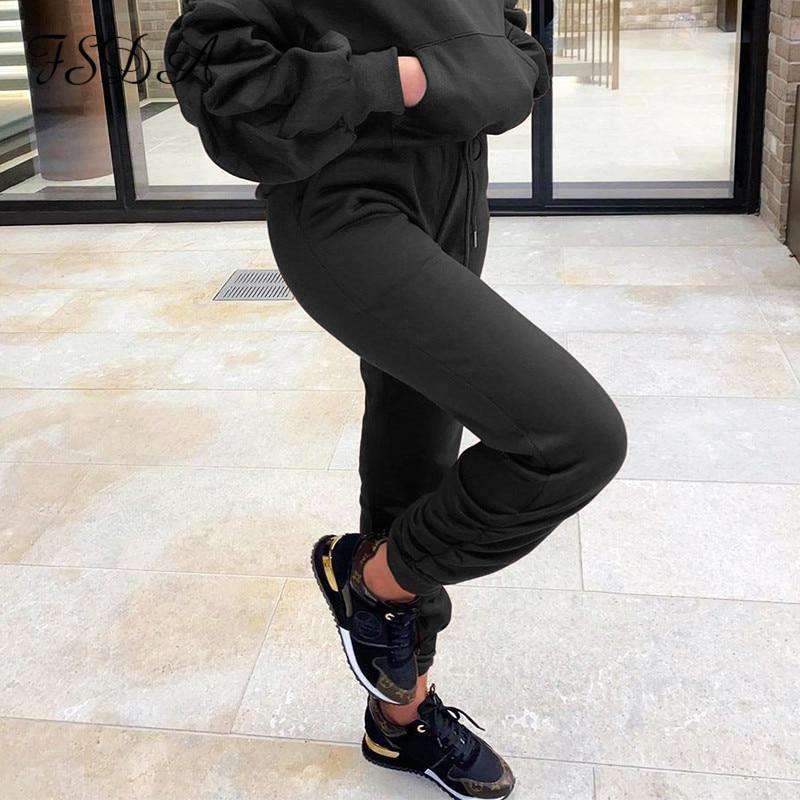 Khaki Long Puff Sleeve Hoodie