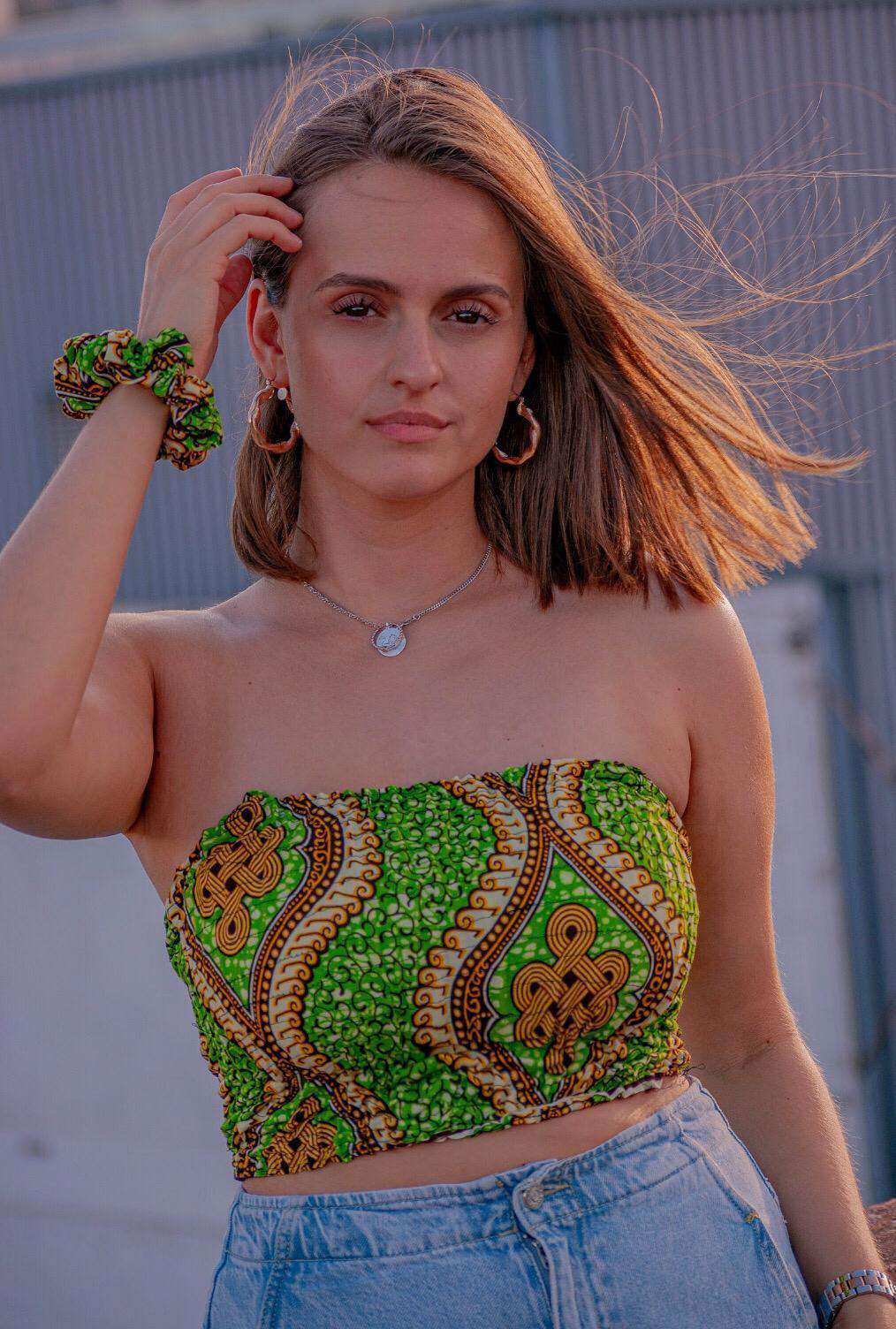 M'akoma Stretchy Okra Top