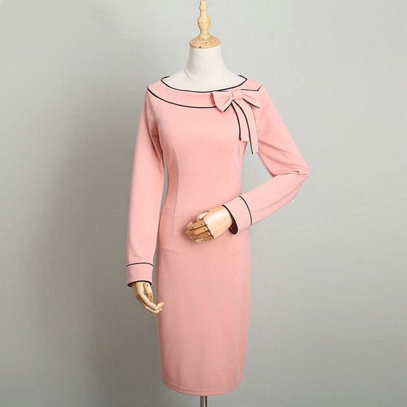 Mother And Daughter Bow Pink Dress