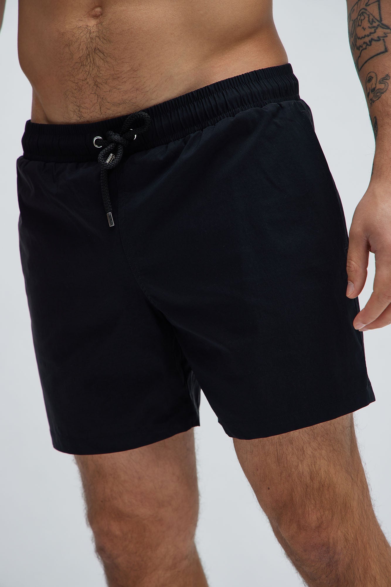 Montez Stretch Swim Trunk Mid - Black - HCWP 