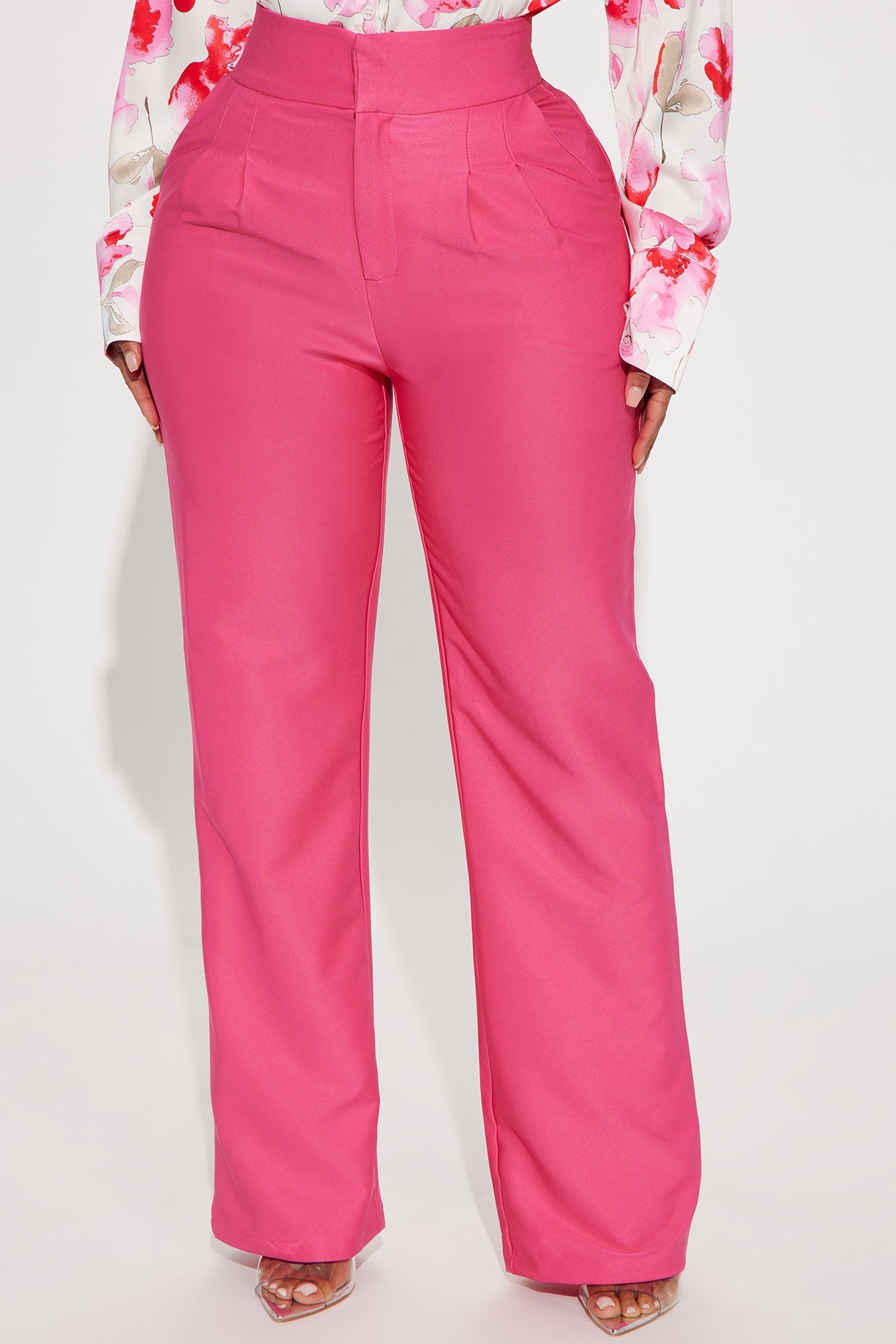 Diana Wide Leg Trouser - Khaki - HCWP 