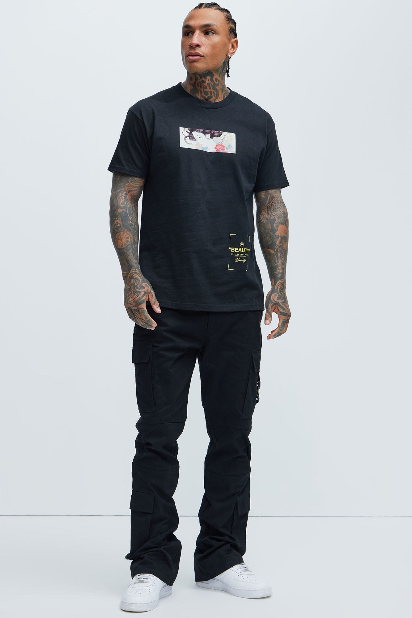 Nikko Slim Flare Pants - Black - HCWP 