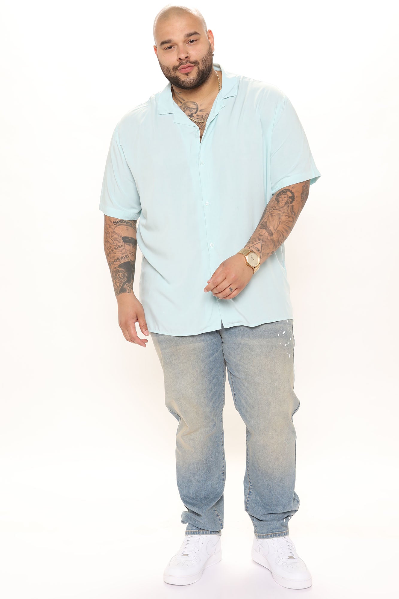 Dawson Short Sleeve Woven Top - Black - HCWP 