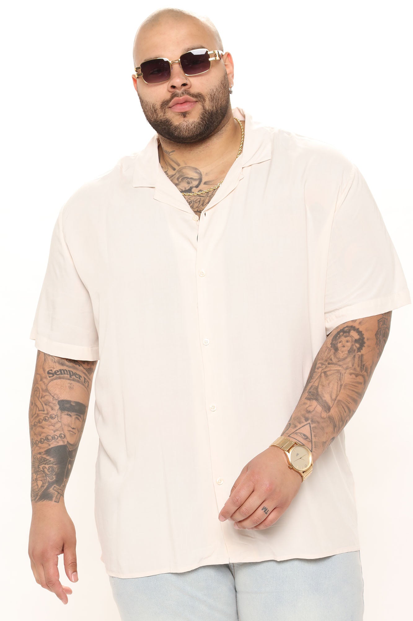Dawson Short Sleeve Woven Top - Black - HCWP 