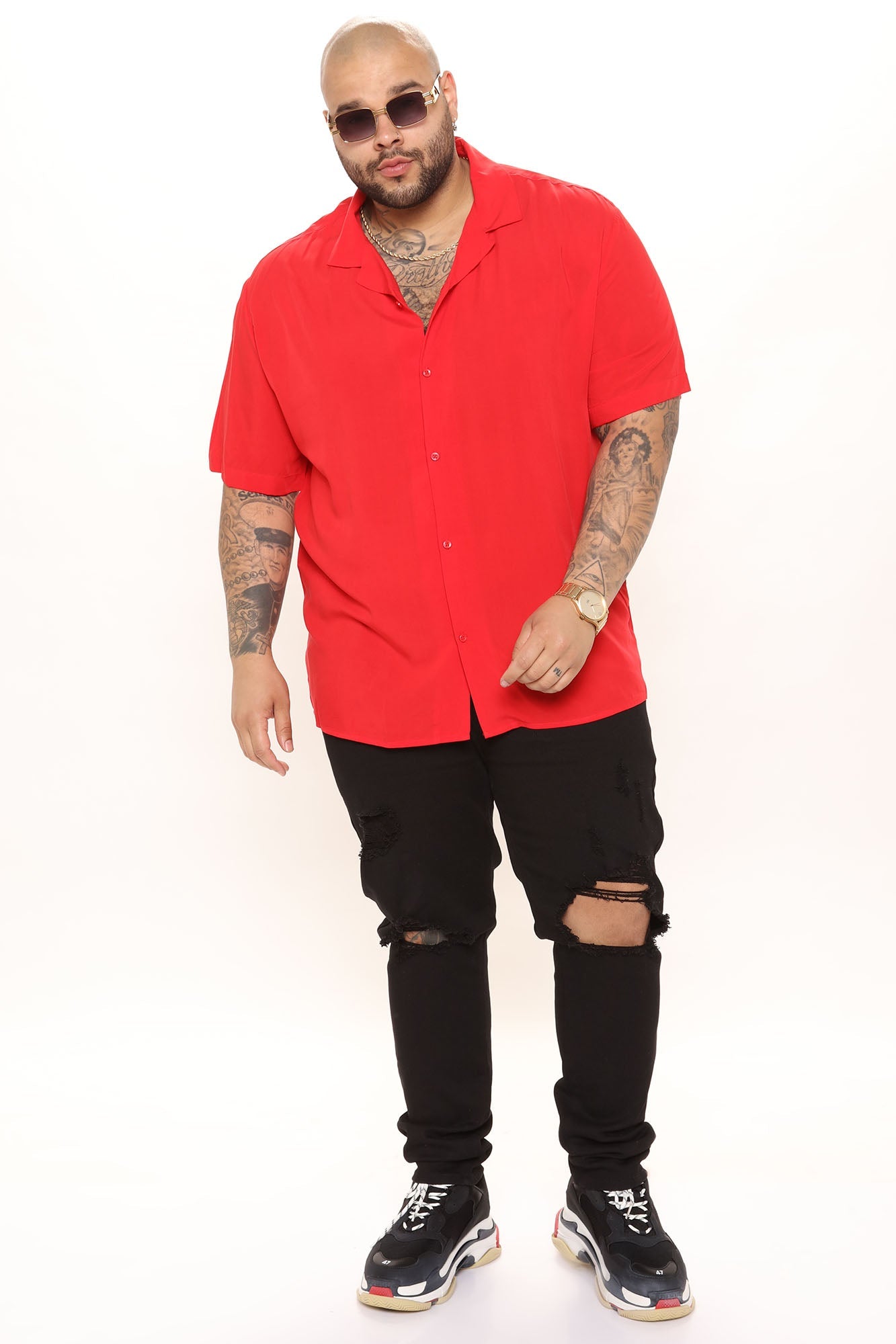Dawson Short Sleeve Woven Top - Black - HCWP 