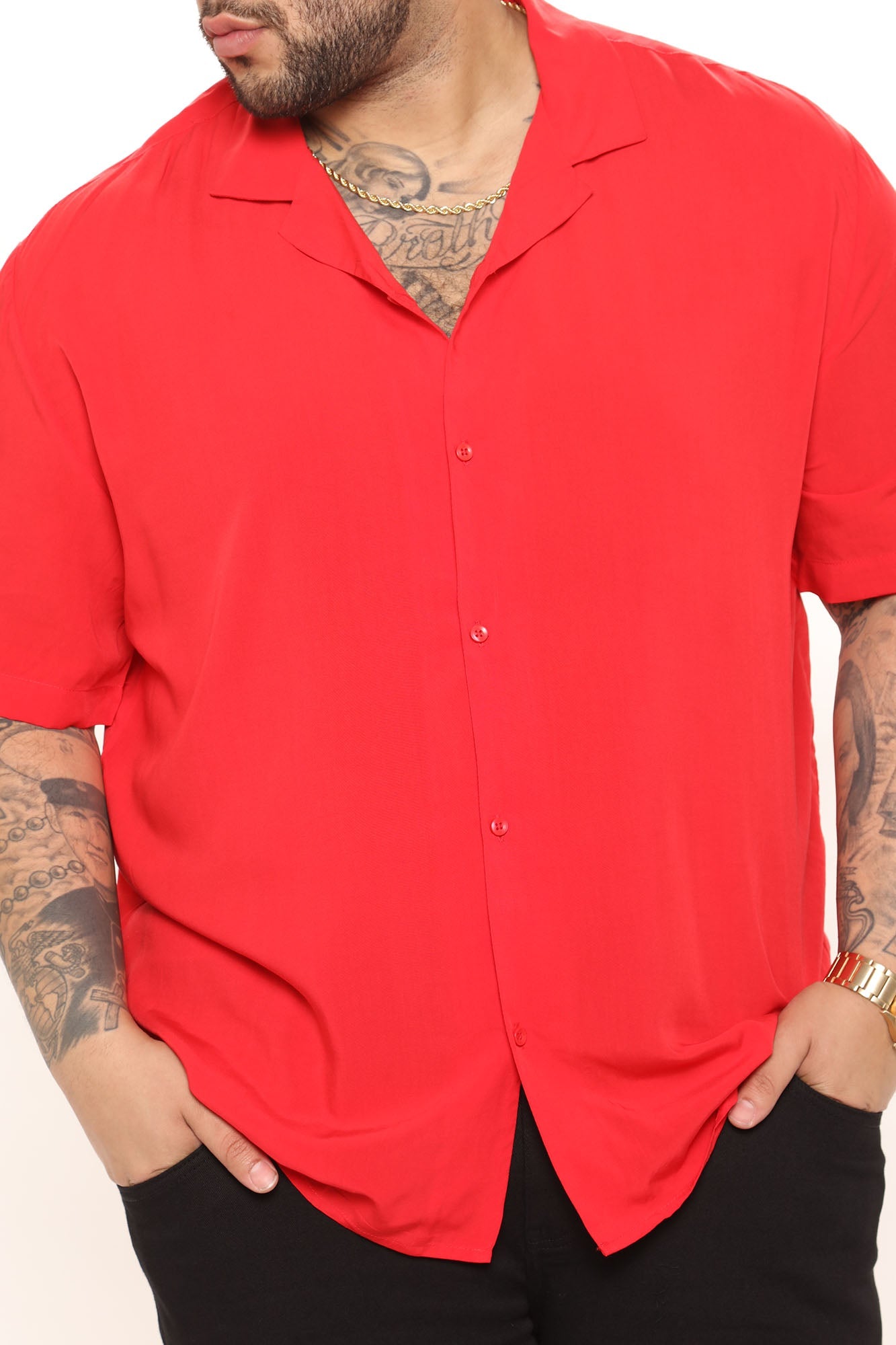 Dawson Short Sleeve Woven Top - Black - HCWP 