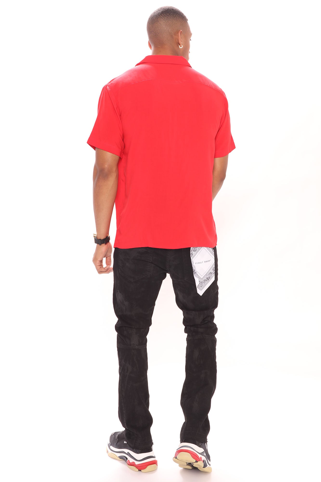Dawson Short Sleeve Woven Top - Black - HCWP 
