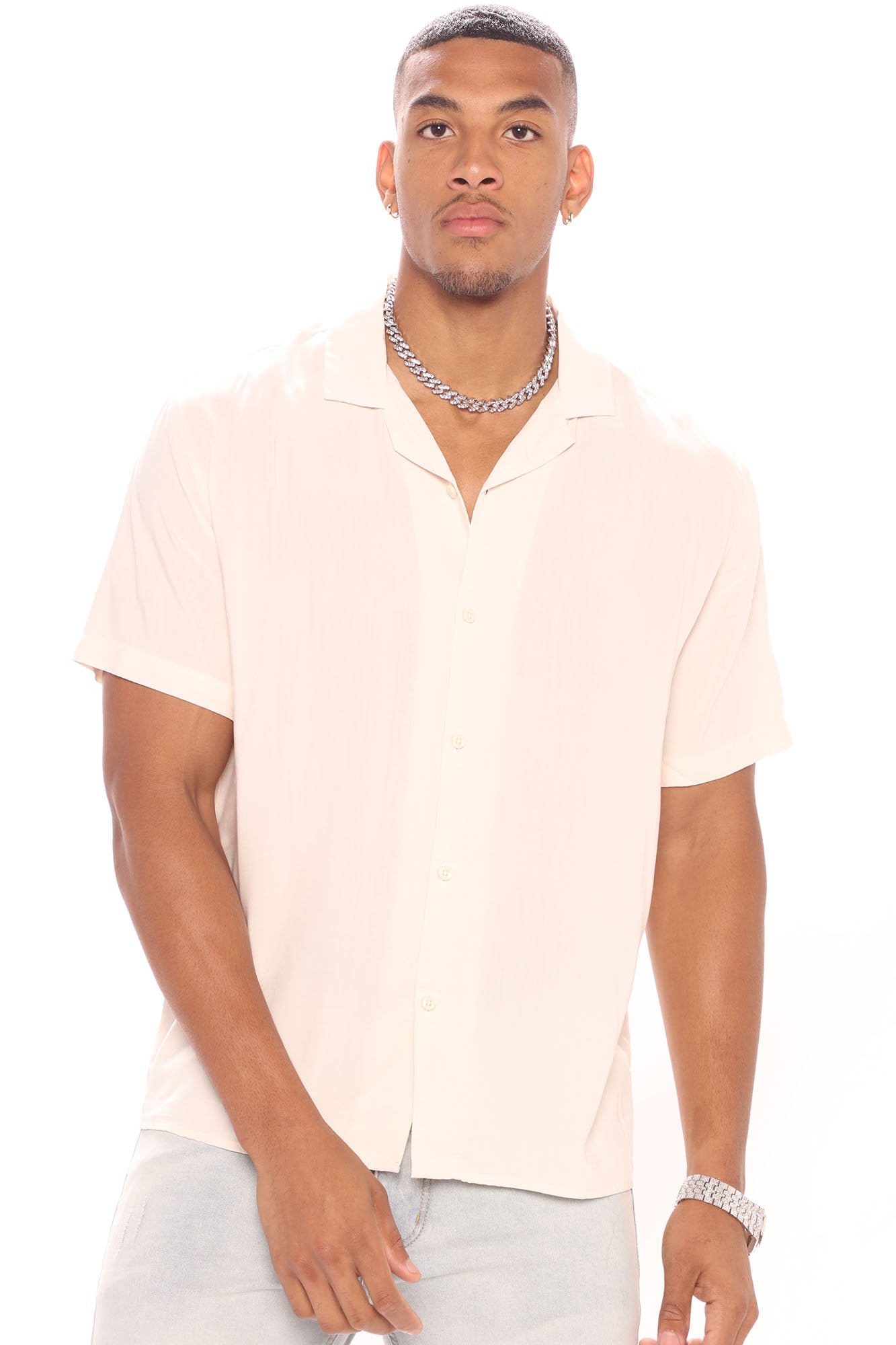 Dawson Short Sleeve Woven Top - Black - HCWP 