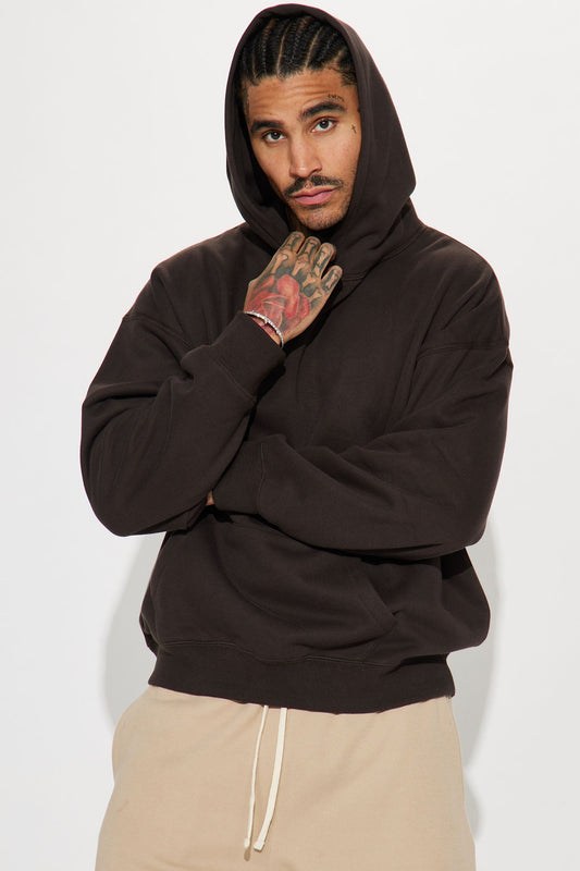 Tyson Oversized Heavyweight Hoodie - Black - HCWP 