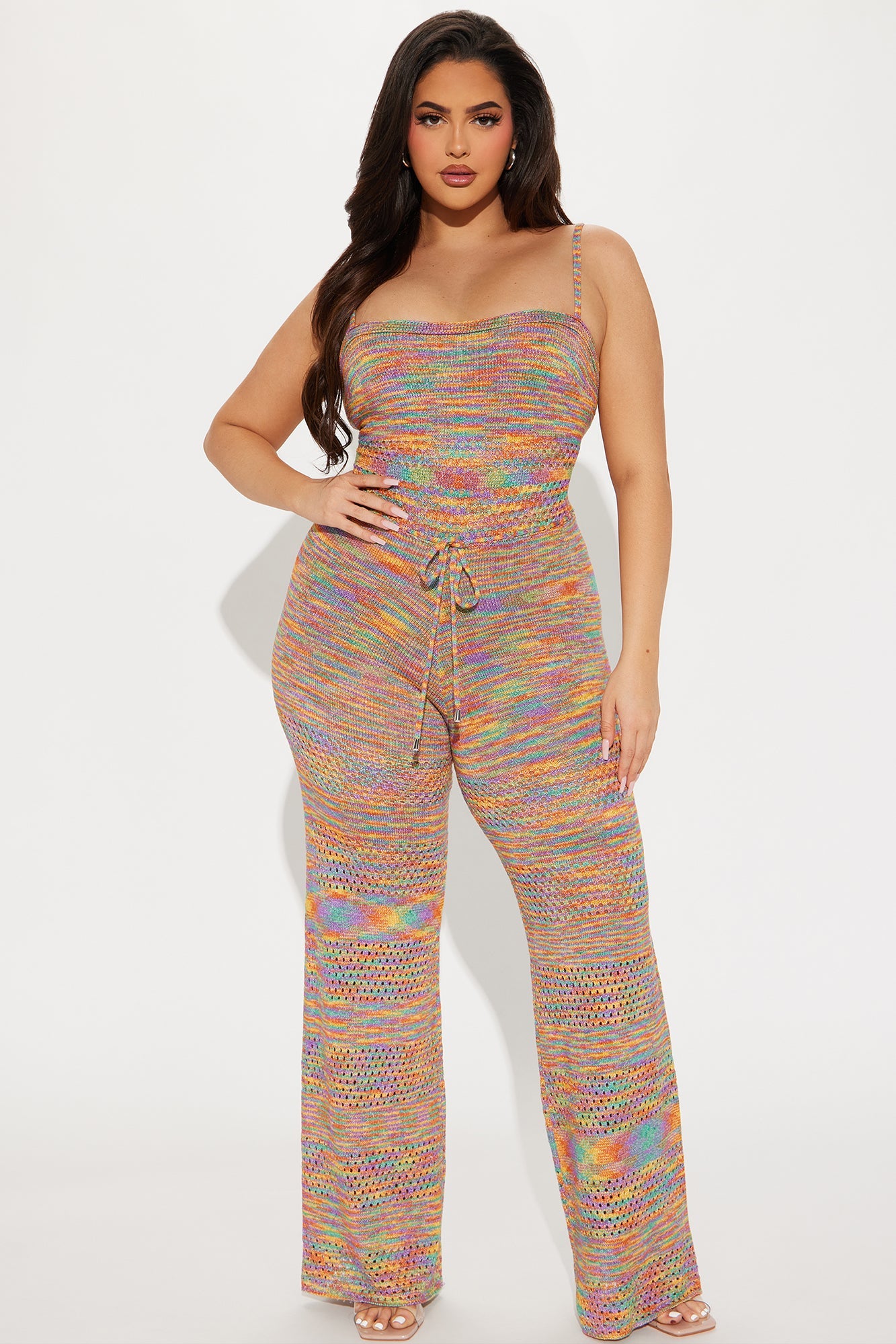 Only Fun Crochet Jumpsuit - Multi Color - HCWP 