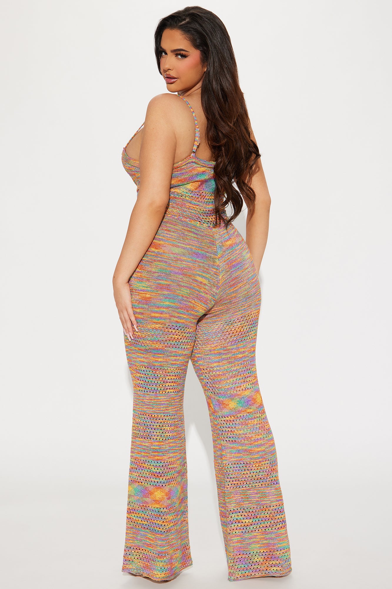 Only Fun Crochet Jumpsuit - Multi Color - HCWP 