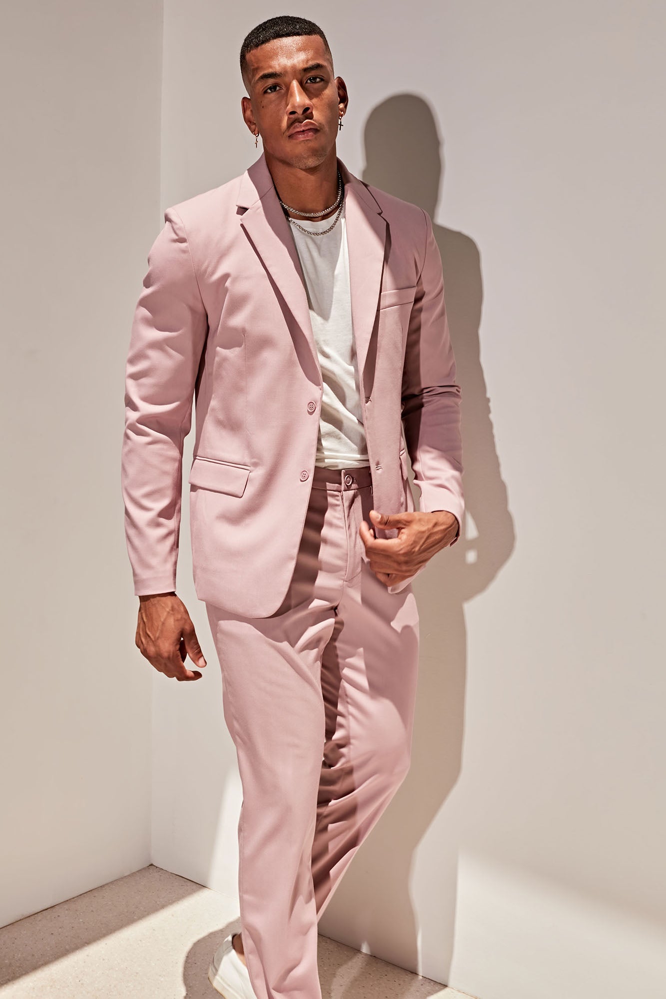 The Modern Stretch Slim Trouser - Mauve - HCWP 