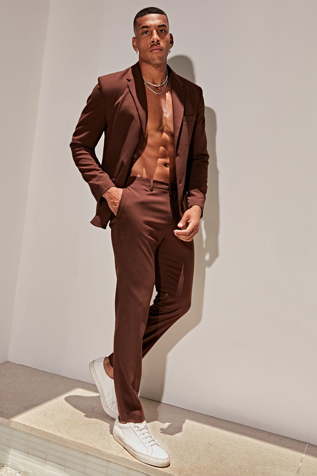 The Modern Stretch Slim Trouser - Mauve - HCWP 