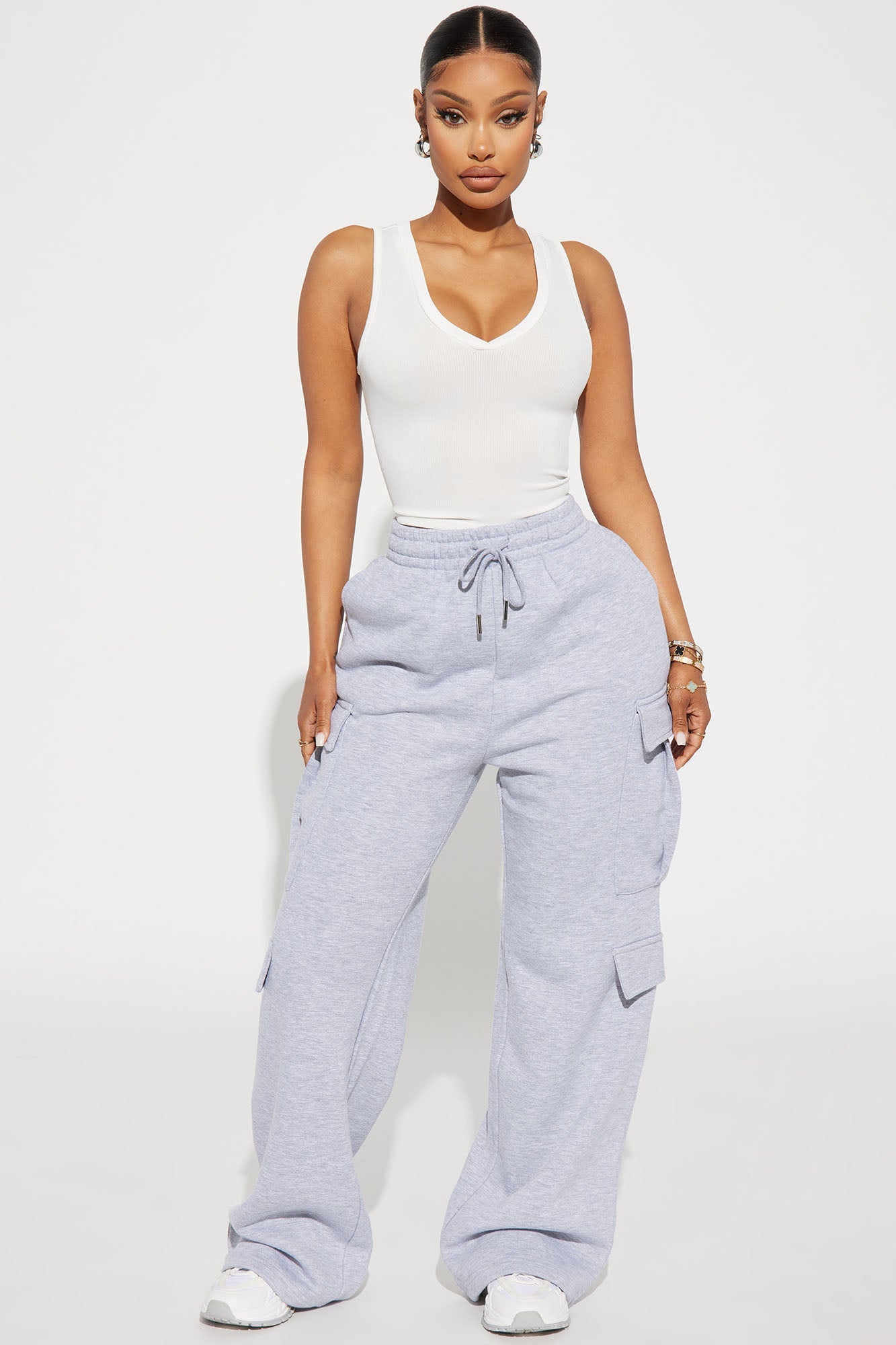 Milan Cargo Lounge Pant - Heather Grey - HCWP 