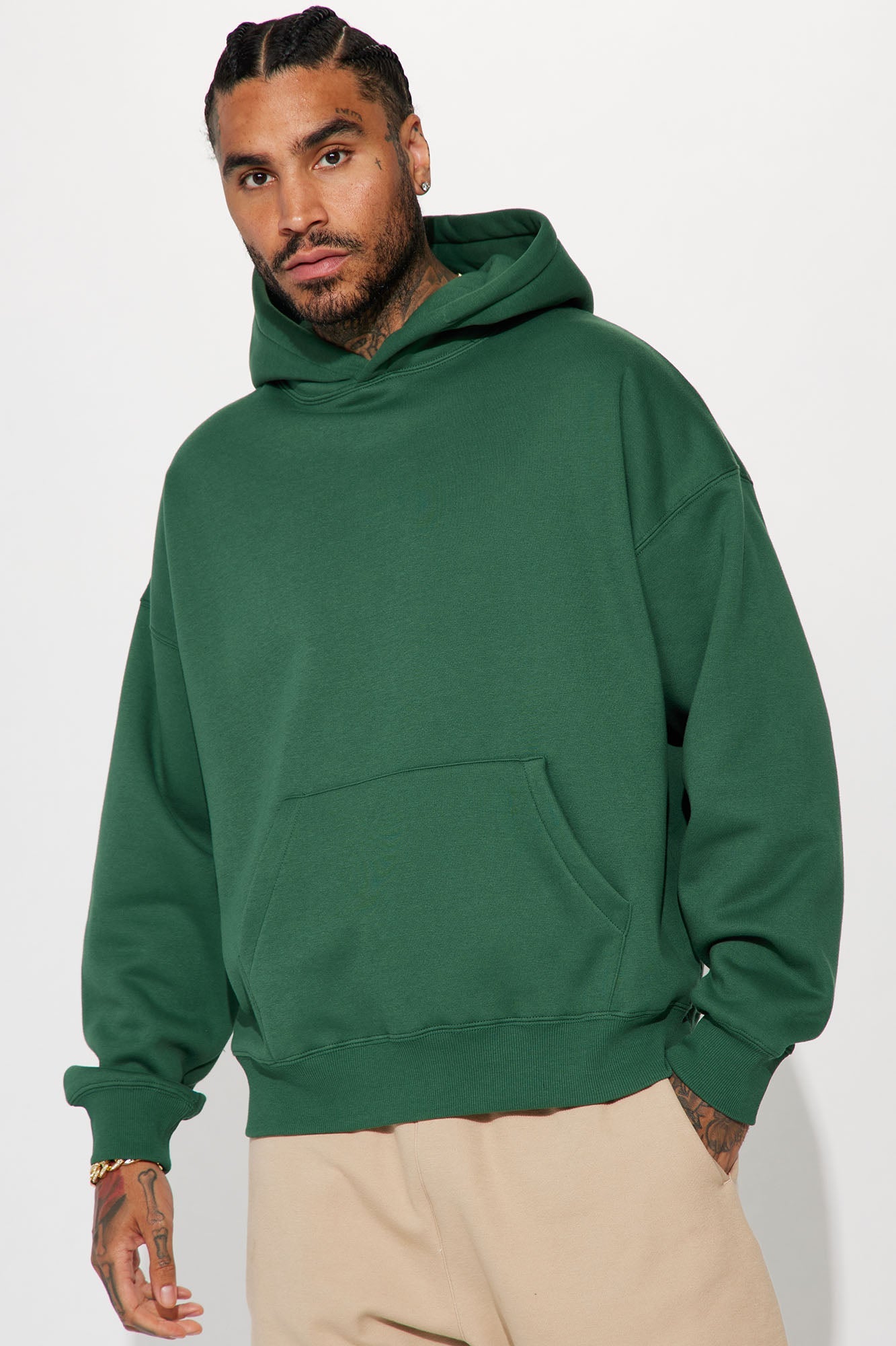 Tyson Oversized Heavyweight Hoodie - Black - HCWP 