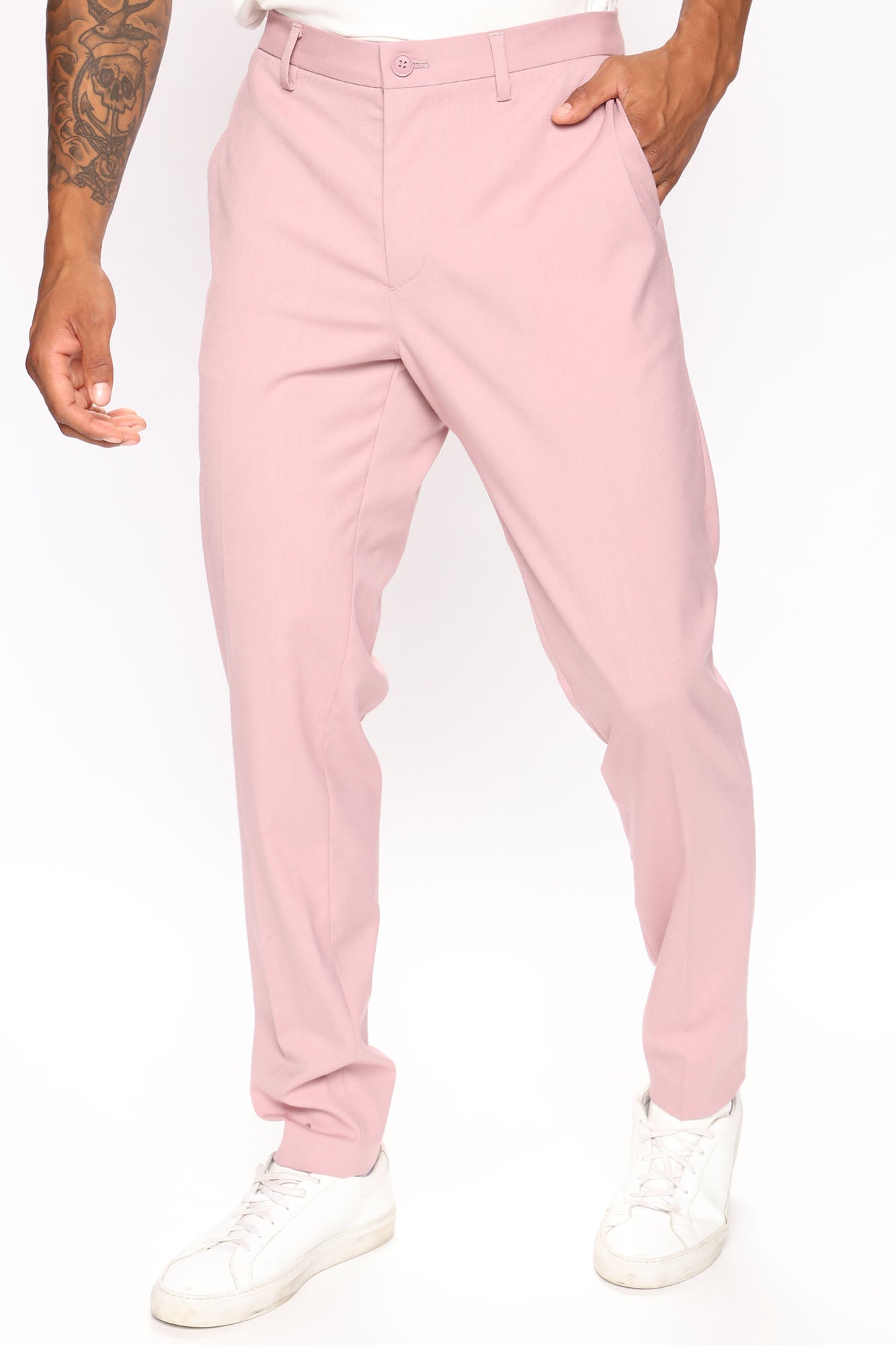 The Modern Stretch Slim Trouser - Mauve - HCWP 