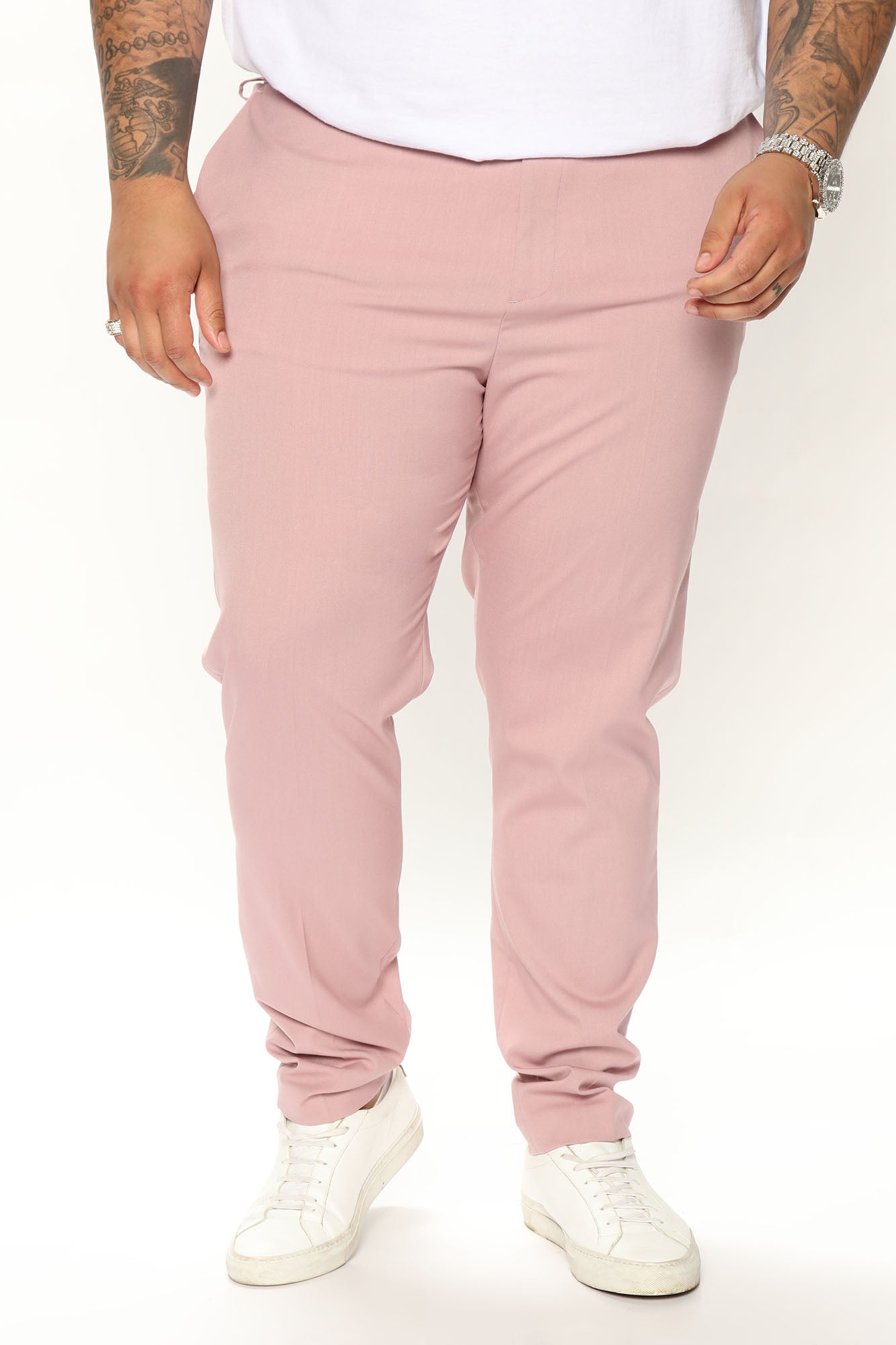 The Modern Stretch Slim Trouser - Mauve - HCWP 