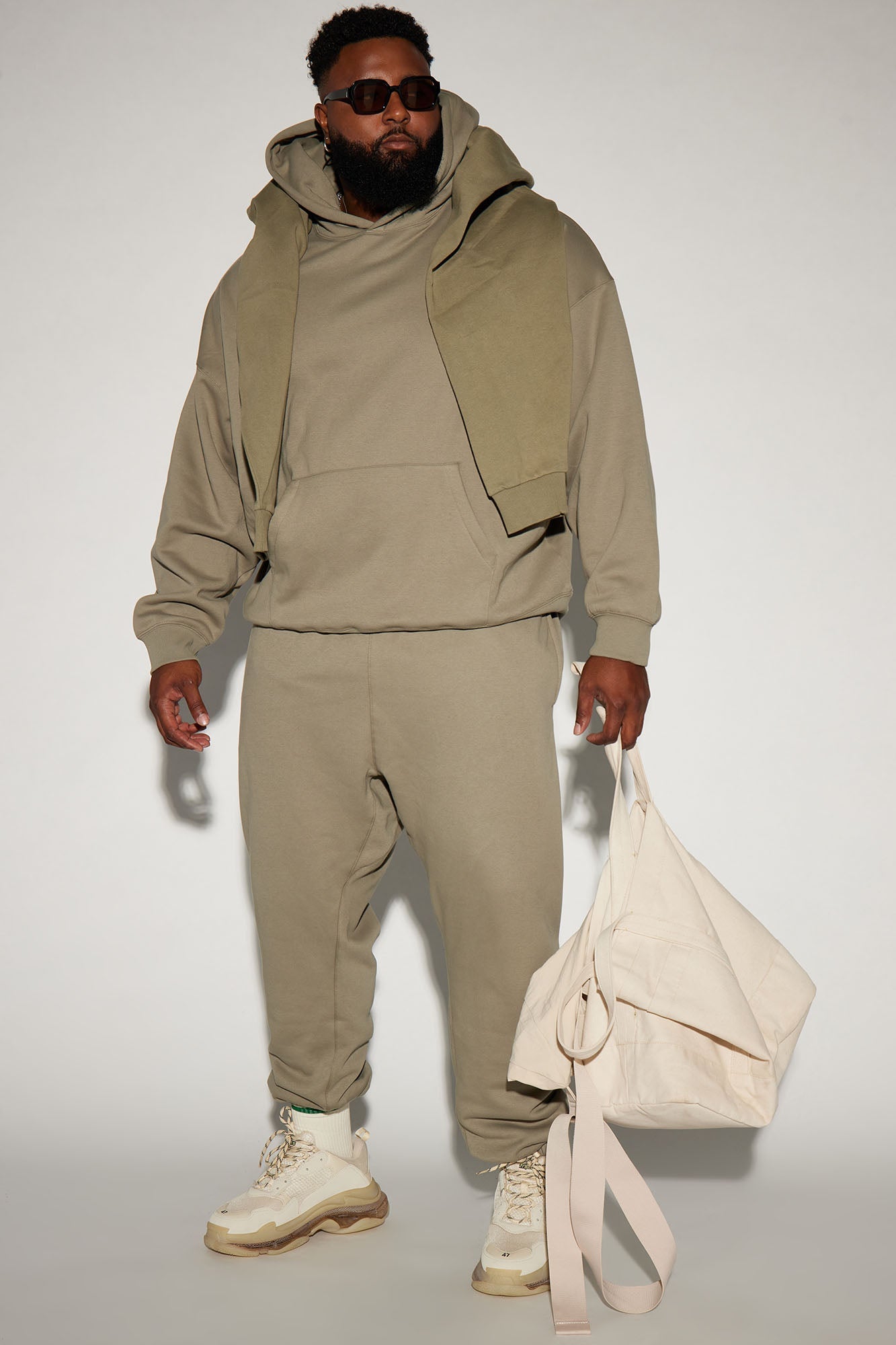 Tyson Oversized Heavyweight Hoodie - Black - HCWP 