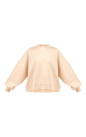 Light Olive Premium Oversized Boxy Sweatshirt