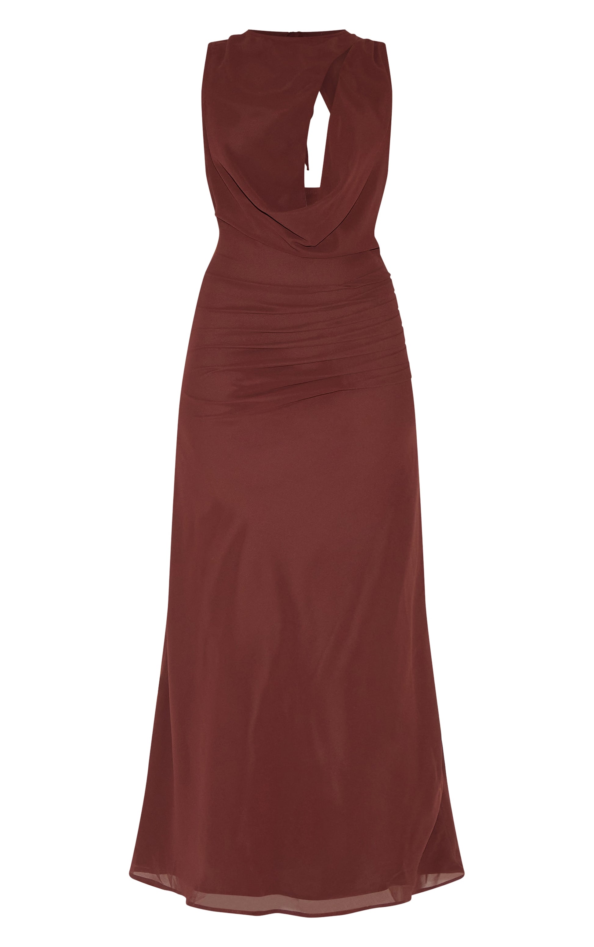 https://cdn-img.prettylittlething.com/0/c/7/a/0c7a6cca6936afad3f2ae730c0ad6a1701093da9_CNM5969_5_chocolate_chiffon_keyhole_ruched_detail_maxi_dress.jpg