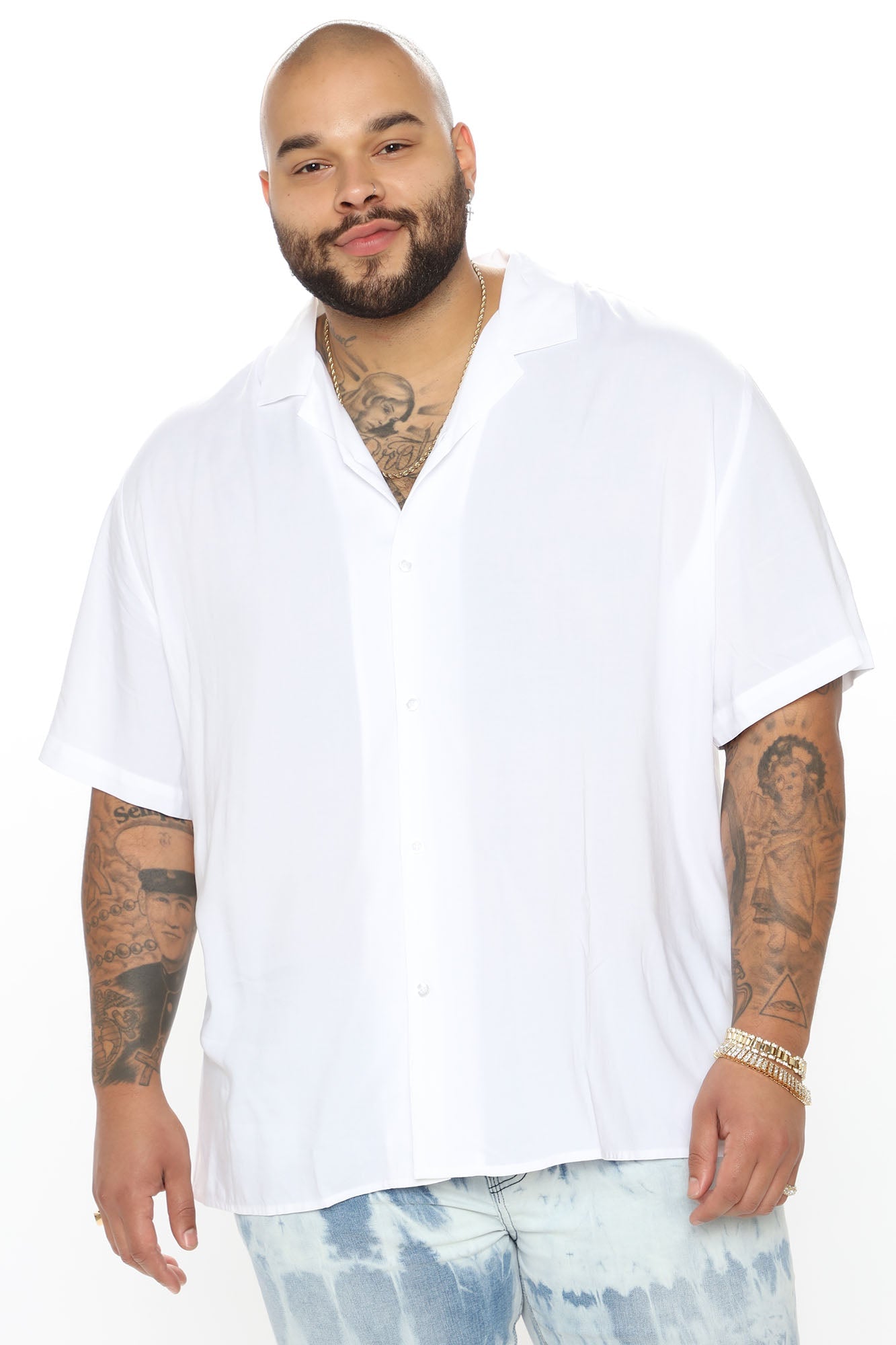 Dawson Short Sleeve Woven Top - Black - HCWP 