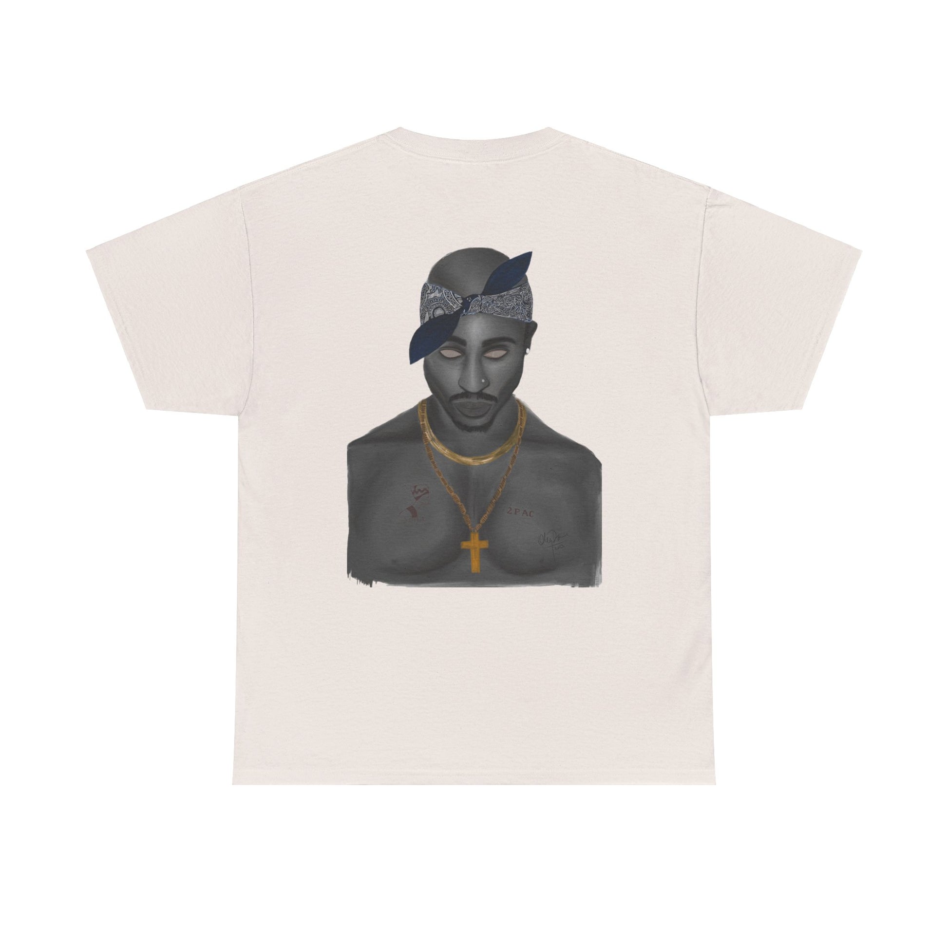 2 Pac T-shirt painted by Oleg Dave - HCWP 