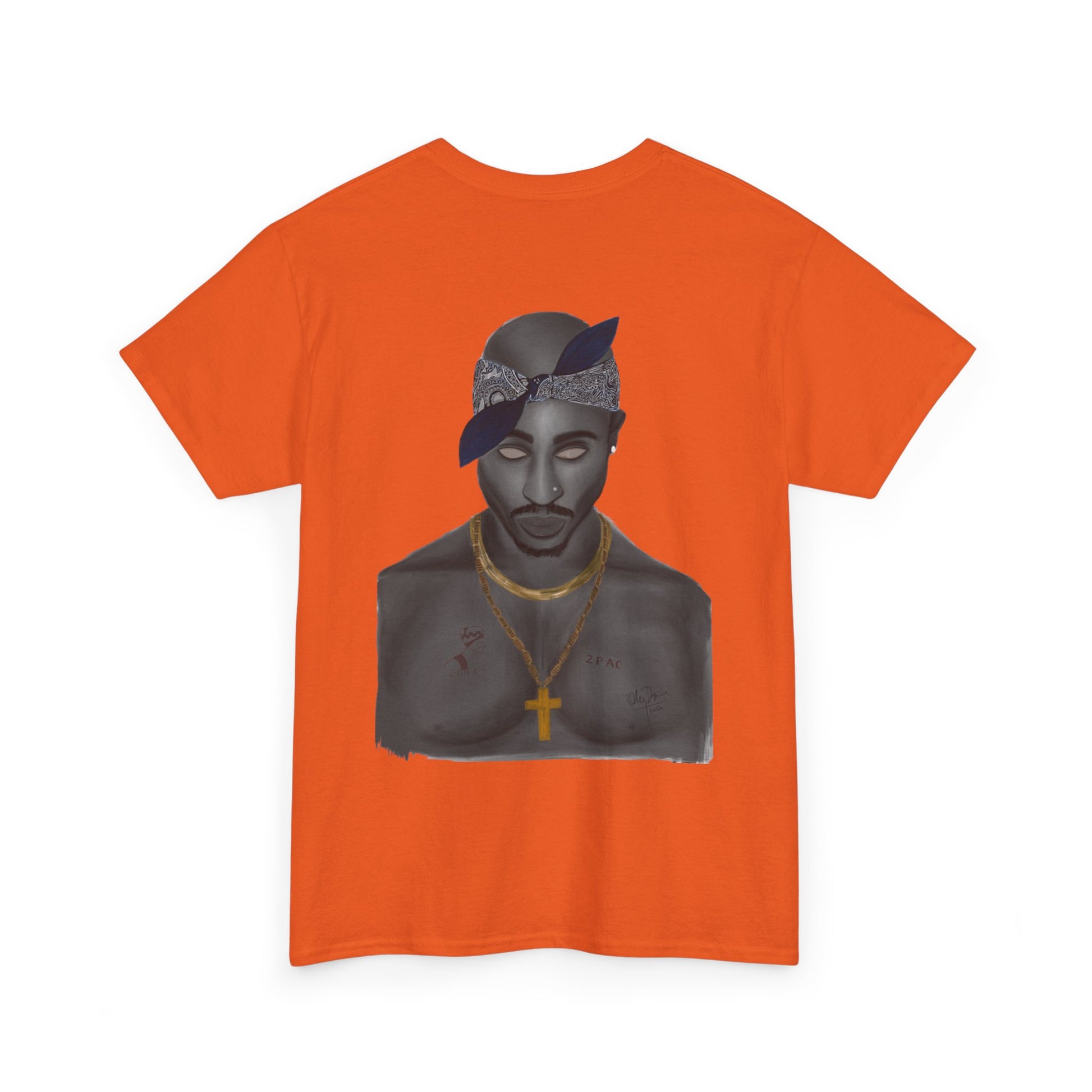 2 Pac T-shirt painted by Oleg Dave - HCWP 
