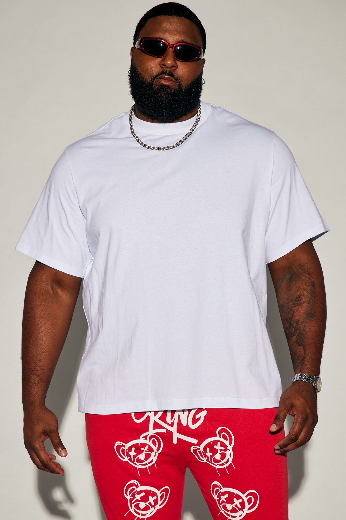 Oversized Heavyweight Short Sleeve Tee - White - HCWP 