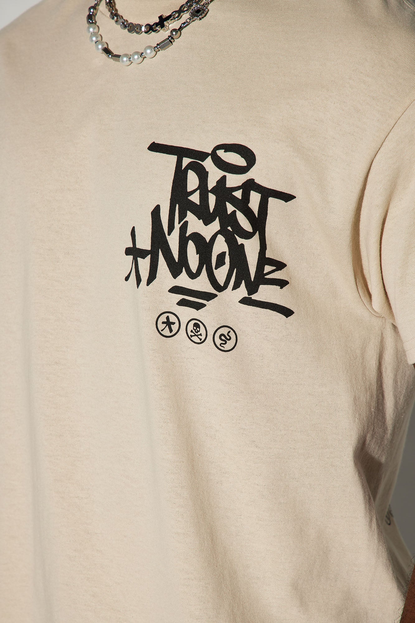 Beware Of Snakes Short Sleeve Tee - Tan - HCWP 